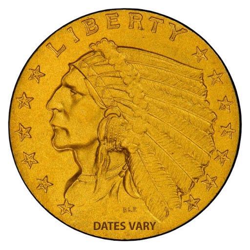$2.50 Quarter Eagles