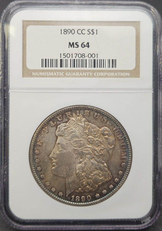 1890-CC Morgan Dollar NGC MS64