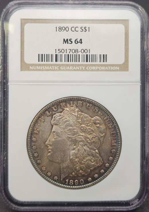 1890-CC Morgan Dollar NGC MS64