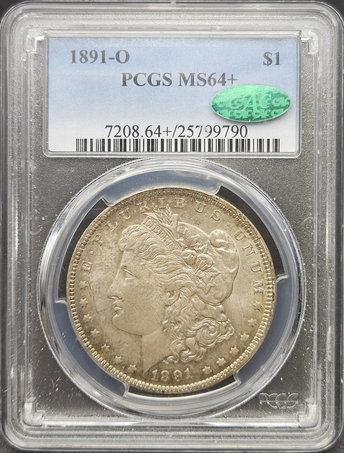 1891-O Morgan Dollar PCGS MS64+ CAC