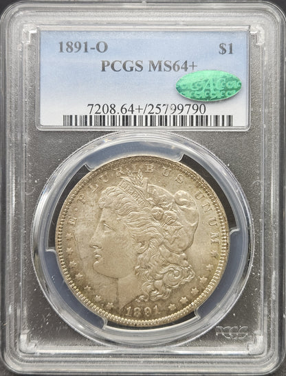1891-O Morgan Dollar PCGS MS64+ CAC