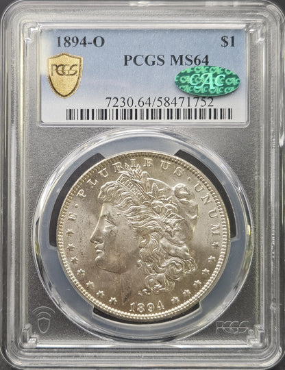 1894-O Morgan Dollar PCGS MS64 CAC