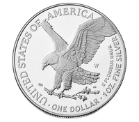 2025 Kennedy Half Dollar reverse featuring a bald eagle landing on a branch with one dollar engraving